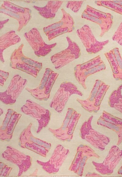 Pink Kicker Turkish Knot Rug