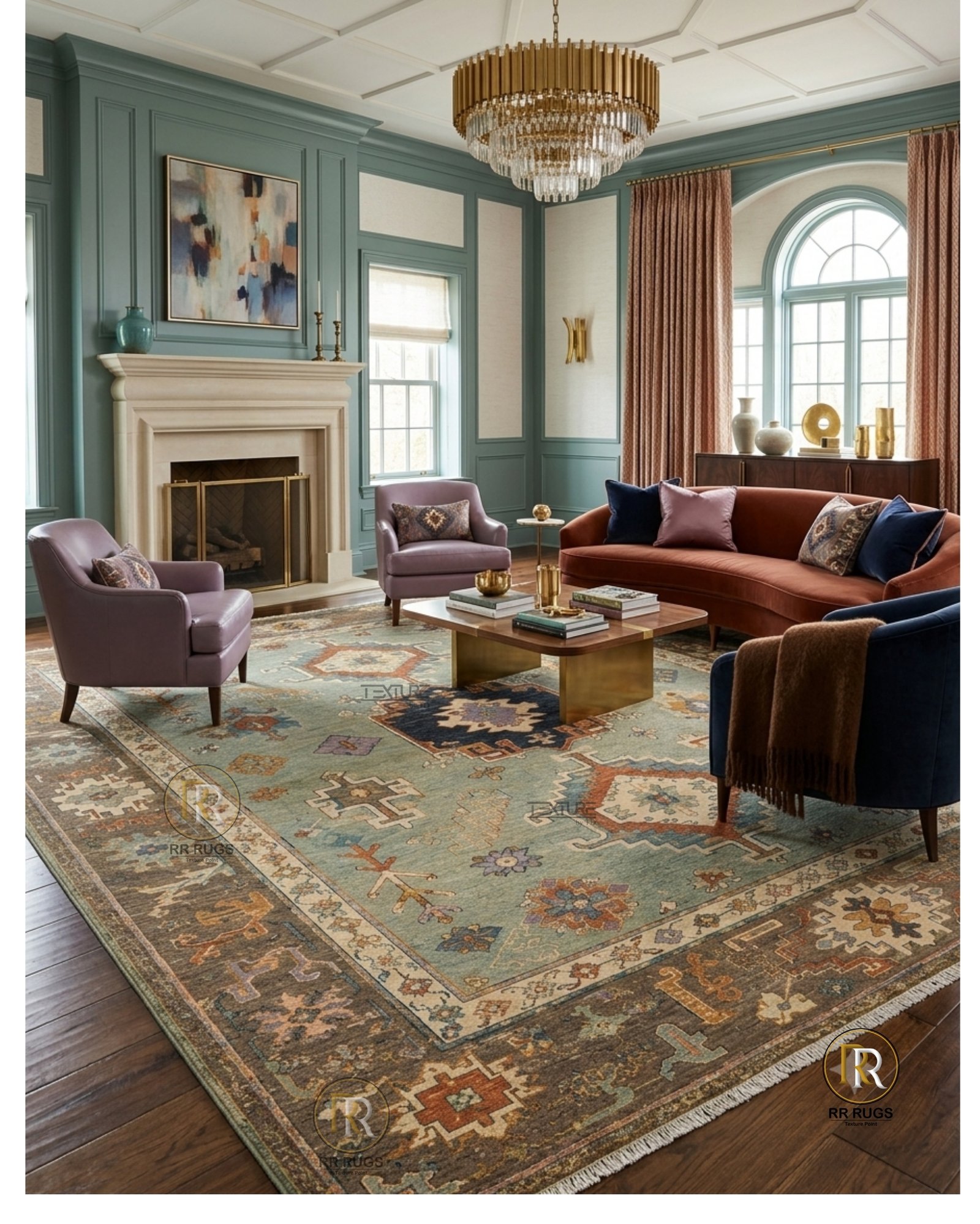 Mirage Ivory Tribal Medallion Wool Rug