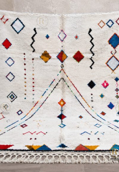 Multicolor Moroccan Berber Wool Rug