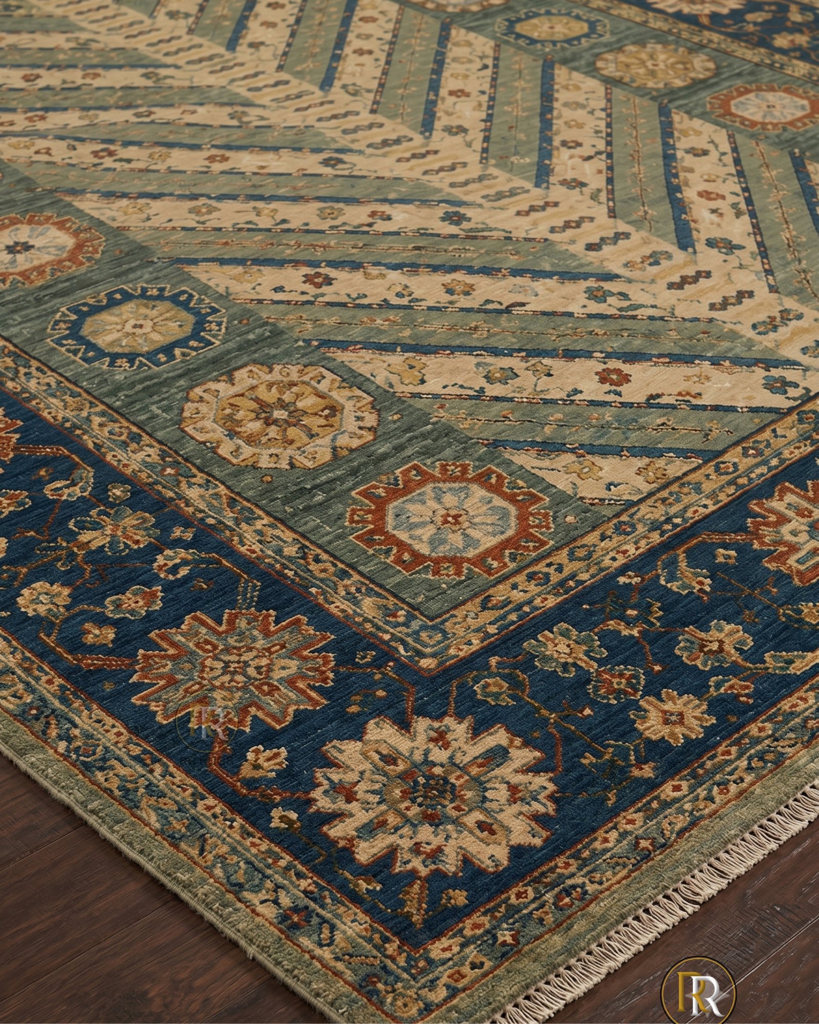 Heritage Chevron Tree of Life Oushak