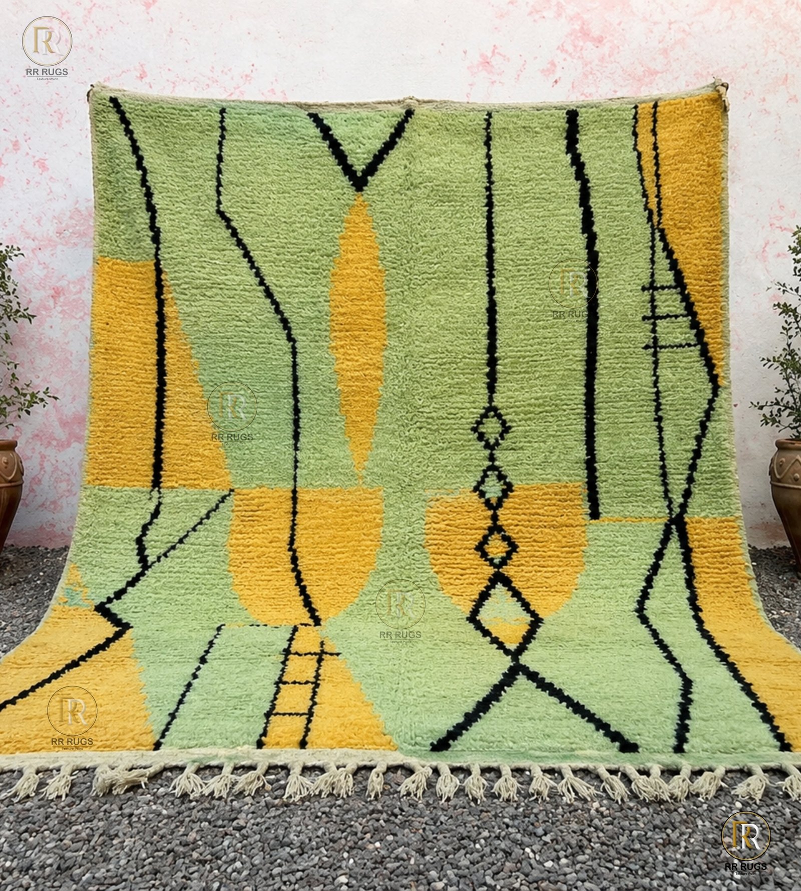 Saffron Moroccan Wool Rug