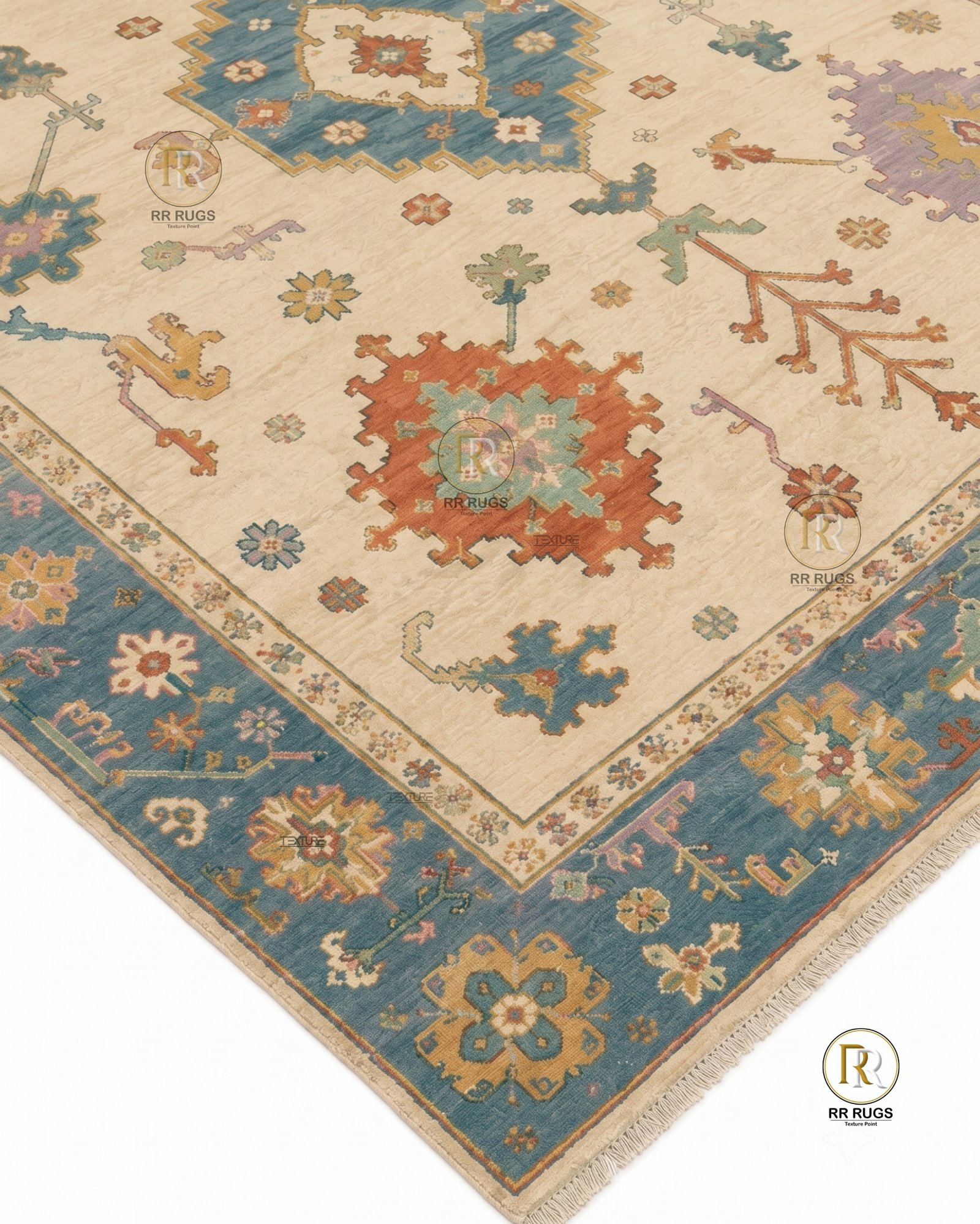 Mirage Ivory Tribal Medallion Wool Rug