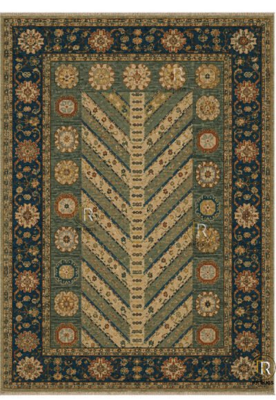 Heritage Chevron Tree of Life Oushak