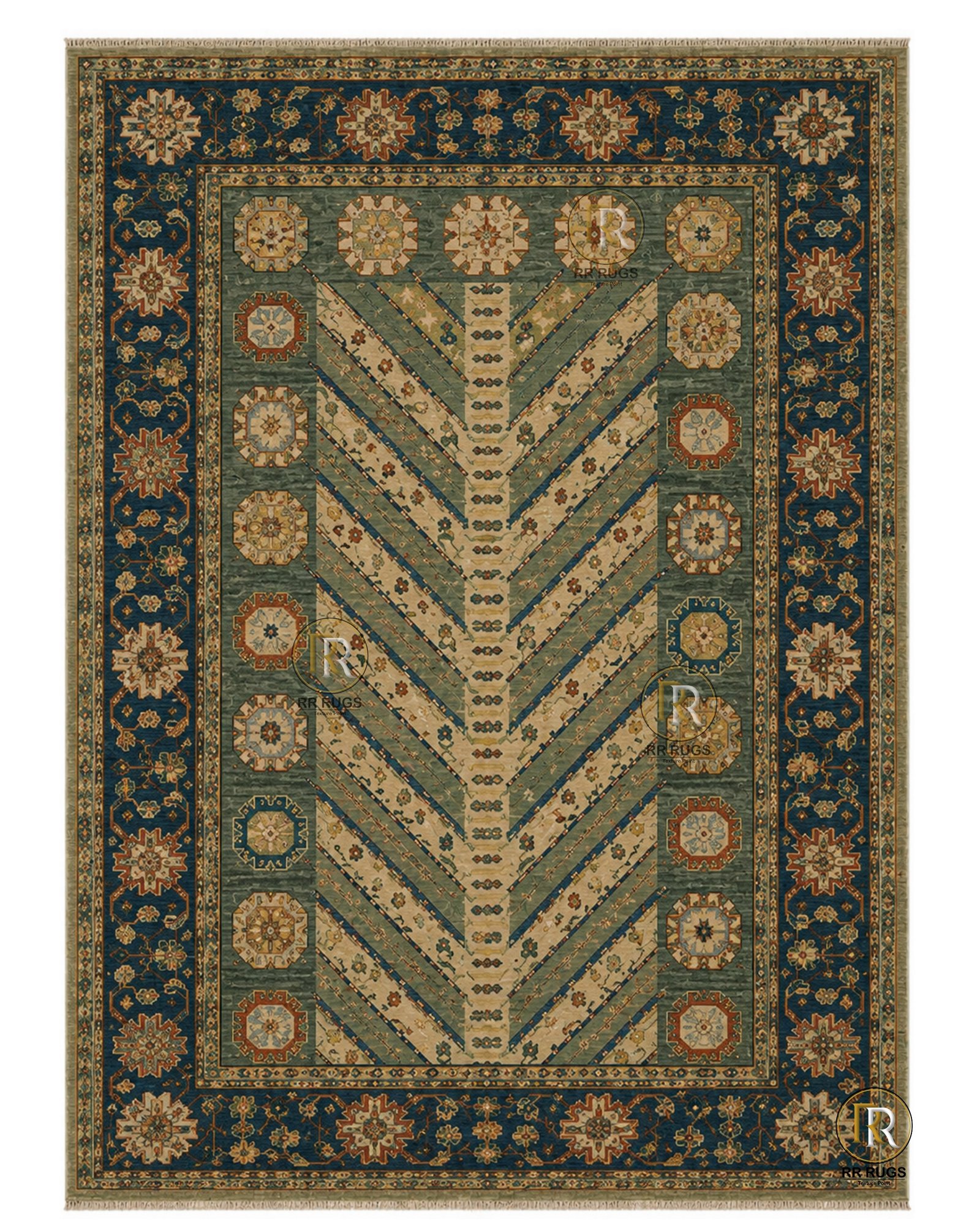 Heritage Chevron Tree of Life Oushak