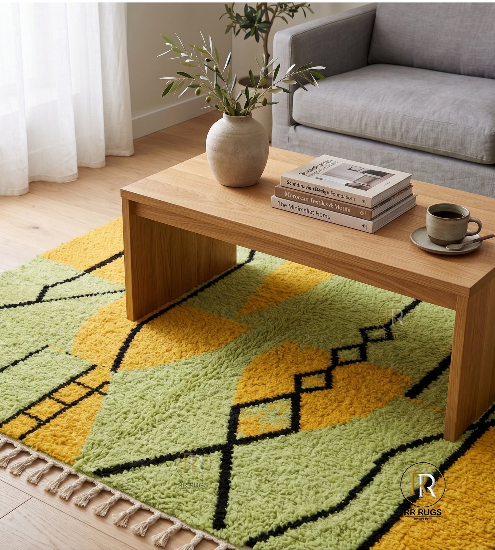 Saffron Moroccan Wool Rug